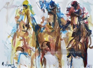  impressionist tableau - courses de chevaux 07 impressionniste